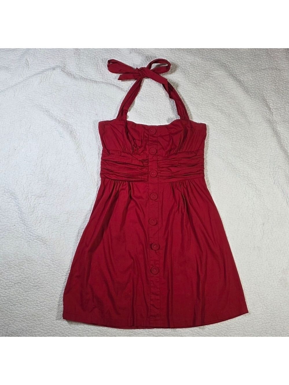 MAX RAVE Red Halter Dress